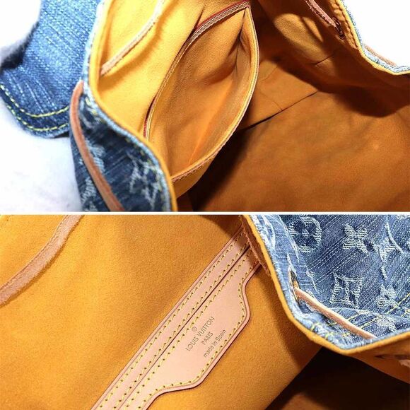 Louis Vuitton Monogram Denim Sac GM Backpack Rucksack Blue - Picture 7 of 10